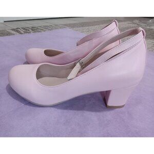 Shoes Galore Womens Size 7.5 Pink Ankle Strap Pumps
